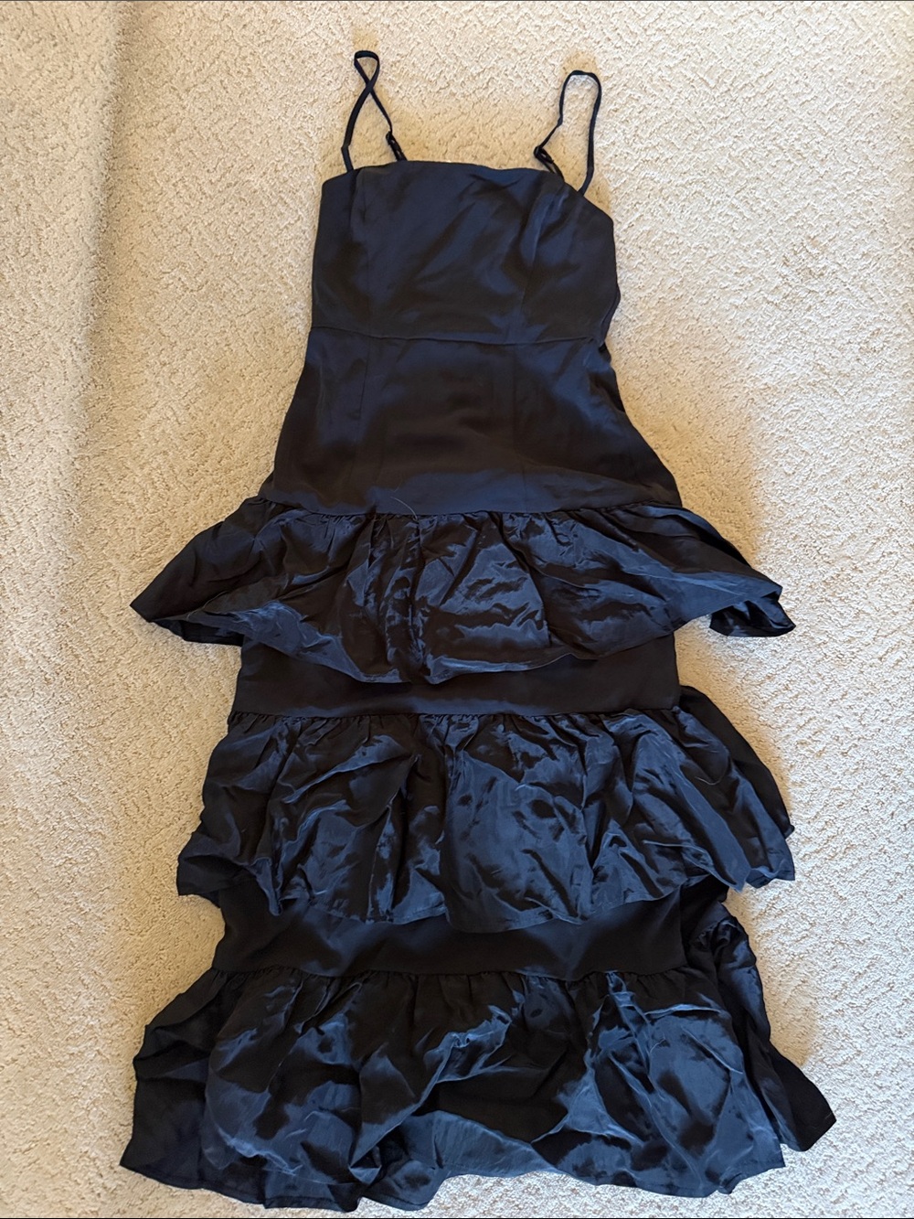Capulet Black Tiered Ruffle Maxi Dress